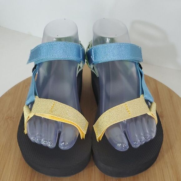 Teva Midform Universal Women's Metallic Blue Multi Casual Sandals Size 7 NWOT - Picture 3 of 9